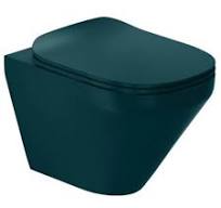 ModernLife Edge™ - Wall hung toilet with Quiet-Close™ UF seat cover in peacock