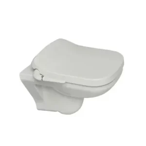 Span Square - Square wall hung toilet with PureClean™ bidet cleansing seat in white