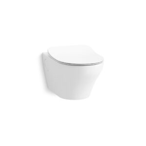 Apt™ Round - Wall hung toilet with Quiet-Close™ UF seat cover in white