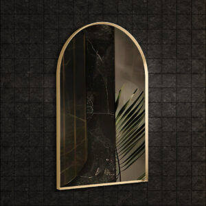 Archer® - 610mm x 914mm arch mirror in brushed gold