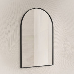 Archer® - 610mm x 914mm arch mirror in matte black