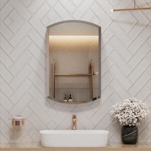 Archer® - 508mm x 787mm rectangular mirror cabinet