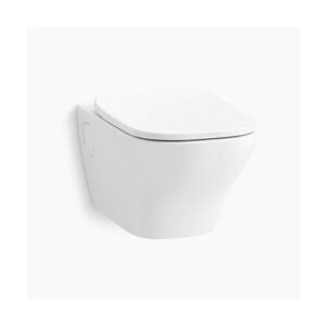 Apt™ Square - Wall hung toilet with Quiet-Close™ UF seat cover in white