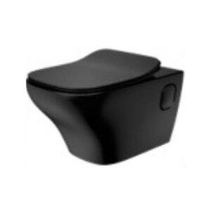 Apt™ Square - Wall hung toilet with Quiet-Close™ UF seat cover in black