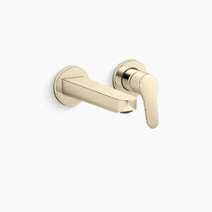 Accliv - Cold-only wall mount basin faucet trim in french gold