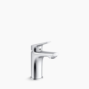 Apt Curv - Single-control lav faucet without drain in polished chrome