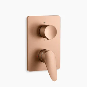 Fluence™ - AT 360 recessed bath and shower valve and trim in brushed rose gold
