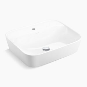 Apt™ - 550mm rectangular vessel bathroom sink in white