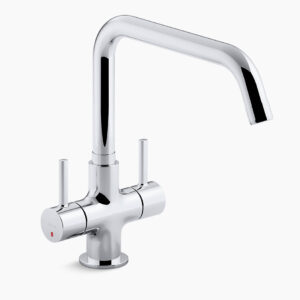 Cuff™ - 2 handle deck-mount kitchen mixer in polished chrome