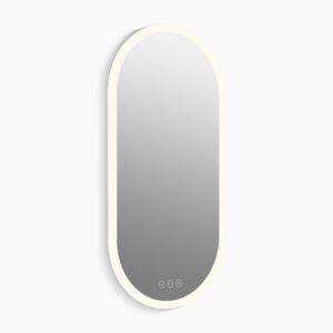 510mm x 1018mm capsule lighted mirror