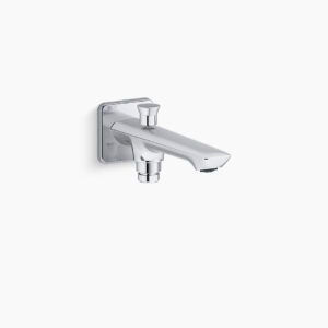 Bath spout with diverter in polished chrome