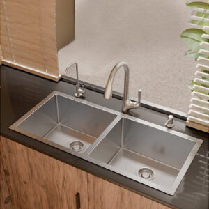 Strive™ double equal bowl kitchen sink
