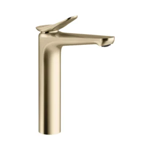 Fluence™ - Single-control tall lav faucet without drain in french gold