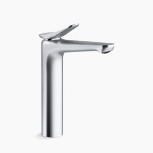 Fluence™ - Single-control tall lav faucet without drain in polished chrome