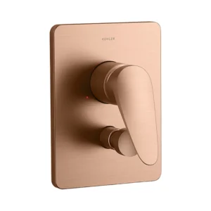Fluence™ - Recessed bath and shower AT235 trim in brushed rose gold