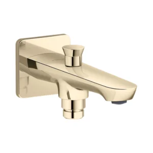 Bath spout with diverter in french gold