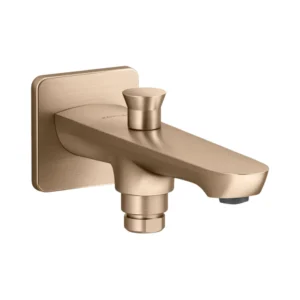 Fluence™ - Bath spout with diverter in brushed bronze