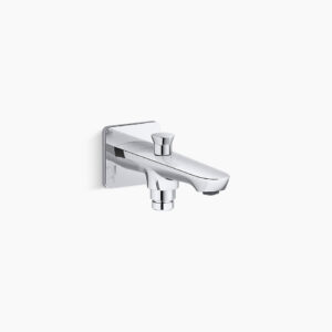 Fluence™ - Bath spout with diverter in polished chrome