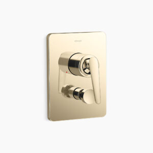 Fluence+™ - Recessed bath and shower AT235 trim in french gold