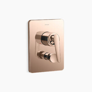 Fluence+™ - Recessed bath and shower AT235 trim in rose gold