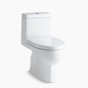 Reach™ - One-piece toilet with Quiet-Close™ seat cover in white