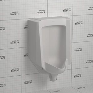 Bardon™ - Urinal with rear inlet 0.5L with accu-flush in white