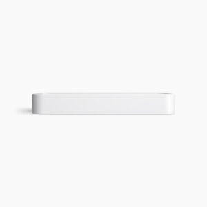 Forefront™ - 575mm rectangular vessel basin without faucet hole in white