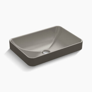Forefront™ - 575mm rectangular vessel basin without faucet hole in cashmere