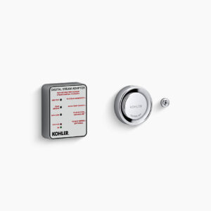 Digital steam adapter kit in polished chrome