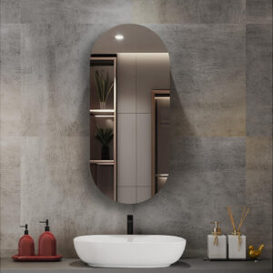 Embark Mirror Cabinets - Premium XL 405mm x 914mm capsule mirror cabinet