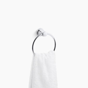 Towel ring in polished chrome