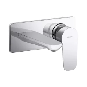 Aleo™ - Single-control wall mount basin faucet trim in polished chrome