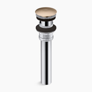 Complementary™ - Click drain, big cap in brushed bronze