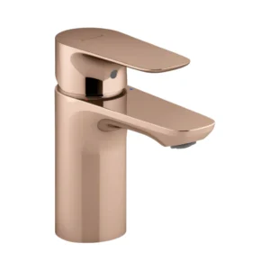 Aleo™ - Single-control basin faucet without drain in rose gold