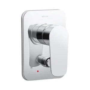 Aleo™ - 40mm recessed bath and shower trim in polished chrome