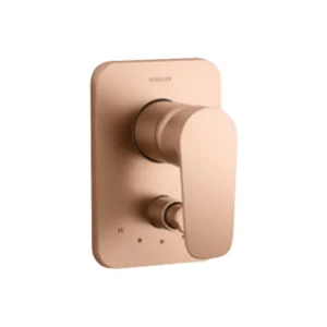 Aleo™ - Recessed bath and shower trim in brushed rose gold