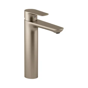 Aleo™ - Single-control tall basin faucet without drain in brushed bronze