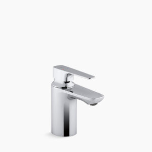 Aleo+™ - Single-control basin faucet without drain in polished chrome