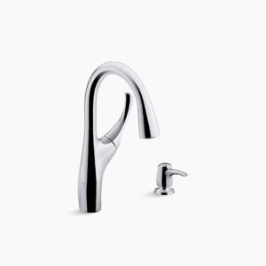 Mazz® - Pulldown kitchen faucet in polished chrome
