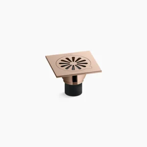 Complementary™ - Floor drain in brushed rose gold