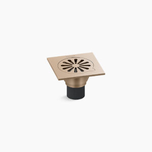 Complementary™ - Floor drain in brushed bronze