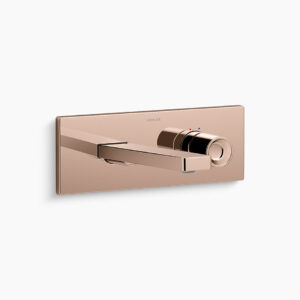 Composed™ - Wall mount single-control basin faucet trim in rose gold
