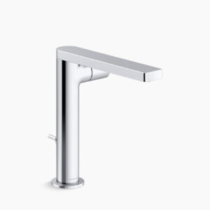 Composed™ - Single-control tall basin faucet with drain in polished chrome