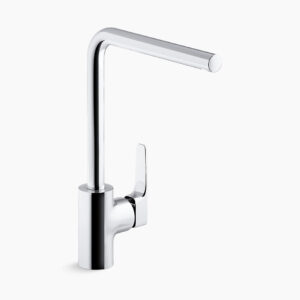 Aleo+™ - Tube spout kitchen faucet in polished chrome
