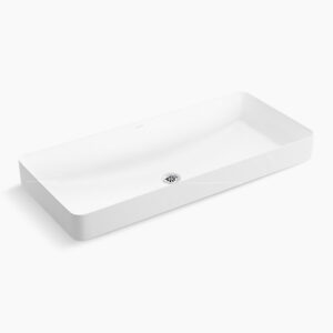 Forefront™ - 900mm vessel basin without faucet hole in white
