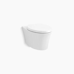 Veil® - Wall hung toilet with Quiet-Close™ seat cover in white