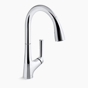 Malleco™ - Touchless kitchen faucet in vibrant stainless steel