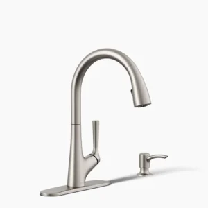 Malleco™ - Touchless kitchen faucet in vibrant stainless steel