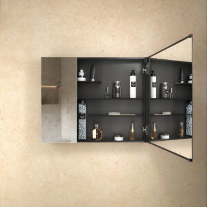 Maxstow™ Mirror Cabinets - 756mm x 610mm rectangular two-door mirror cabinet