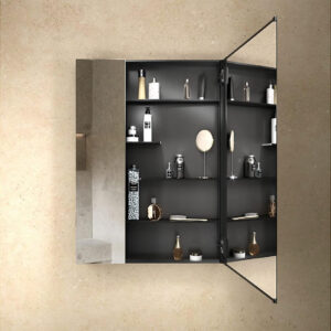 Maxstow™ Mirror Cabinets - 756mm x 1016mm rectangular two-door mirror cabinet